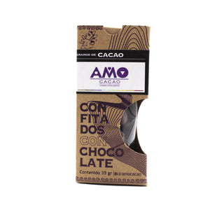 Cacao cubierto de chocolate 35g - Amo Cacao