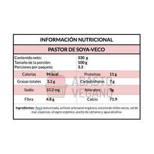 Pastor de soya 330gr - VECO