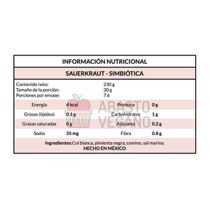 Sauerkraut  230g - Simbiótica