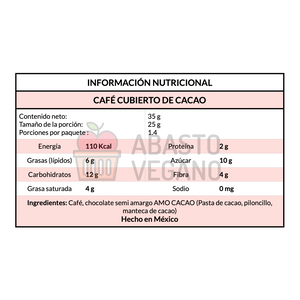 Café cubierto de chocolate 35g - Amo Cacao