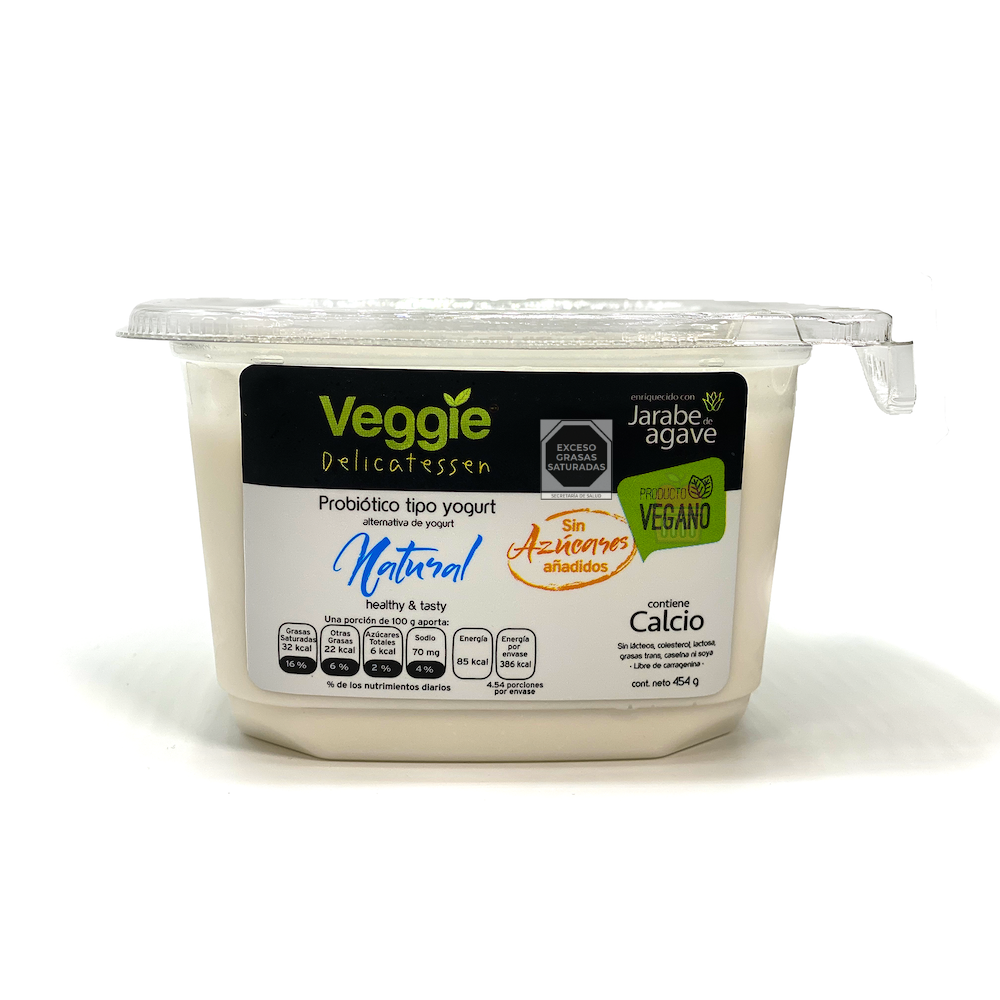Yogurt Natural sin Azúcar 454 g - Veggie Delicatessen