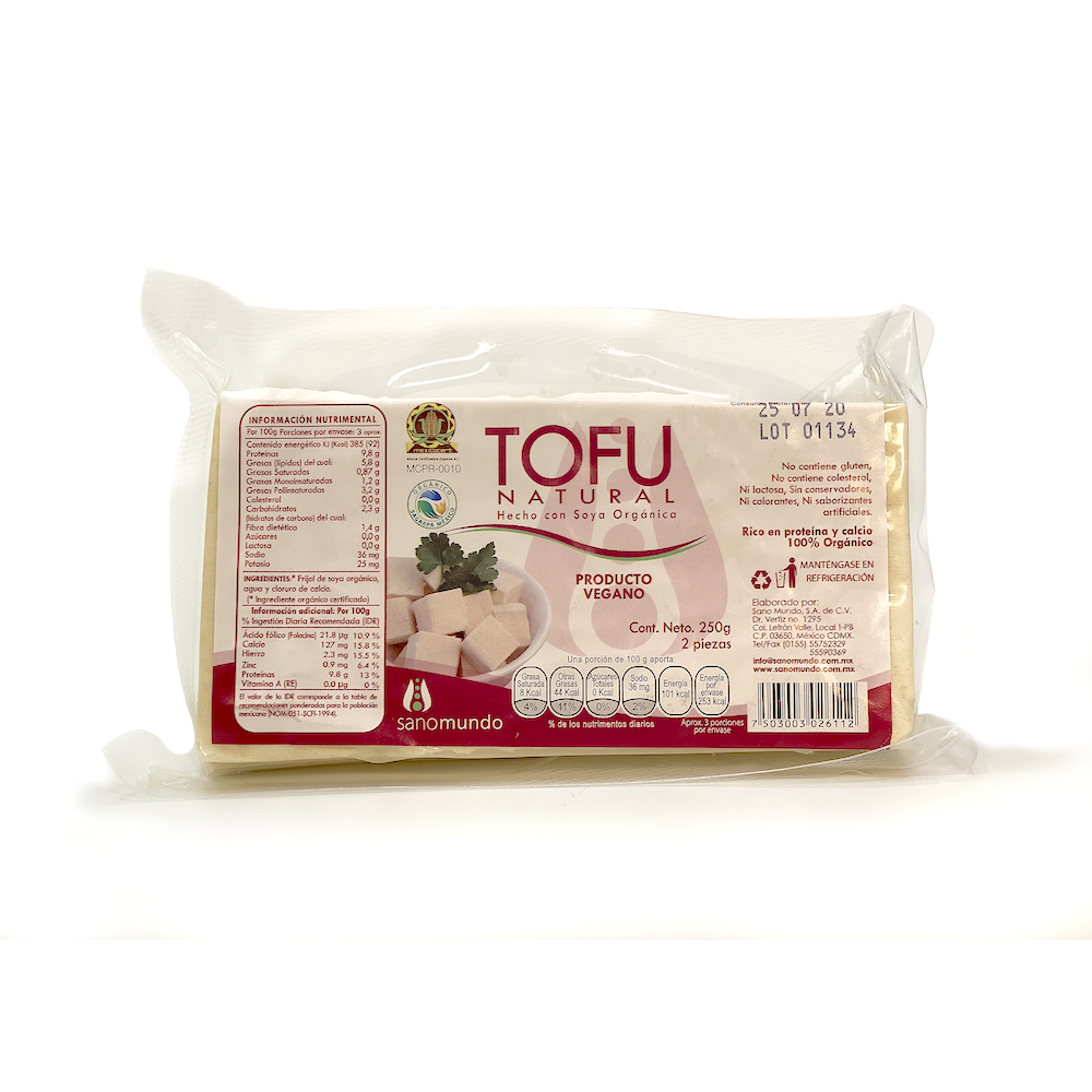 Tofu Natural Orgánico - Sano Mundo – Abasto Vegano