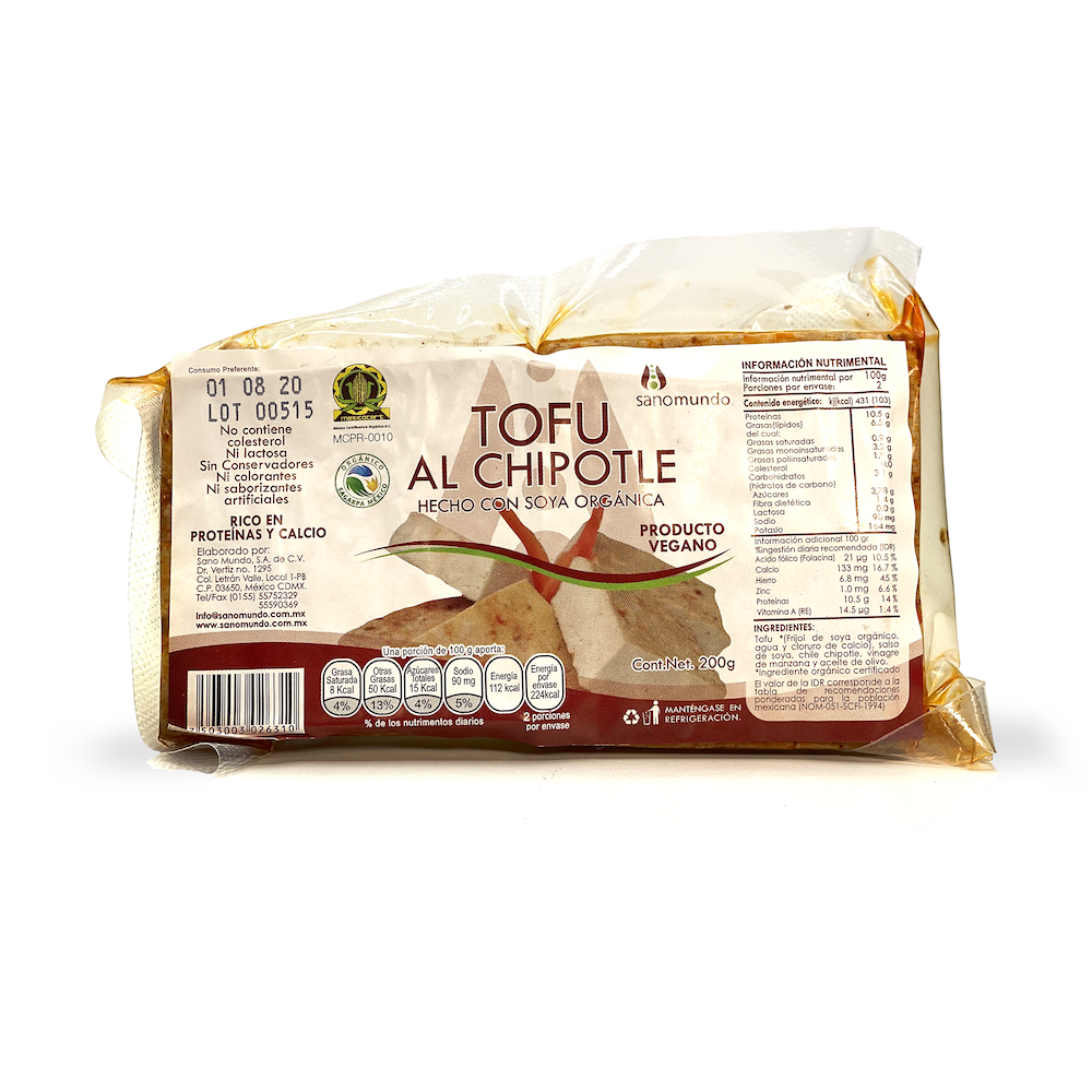 Tofu Chipotle Orgánico Sano Mundo