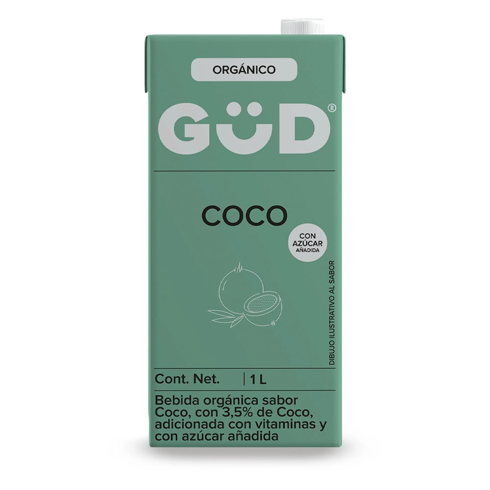 Leche de Coco sin azúcar  1lt - GUD