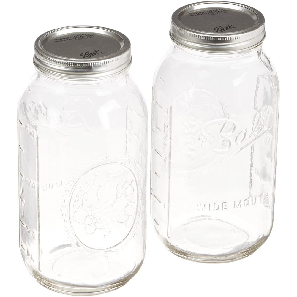 Mason Ball Jar. 1 Mup 1 Jar.